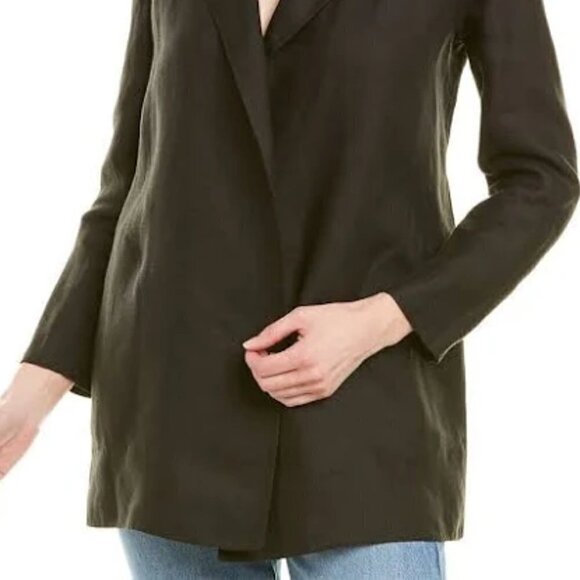 New Theory Clairene Double Face Linen Blend Jacket/Coat NWT Size Petite (00-0) - Picture 3 of 12